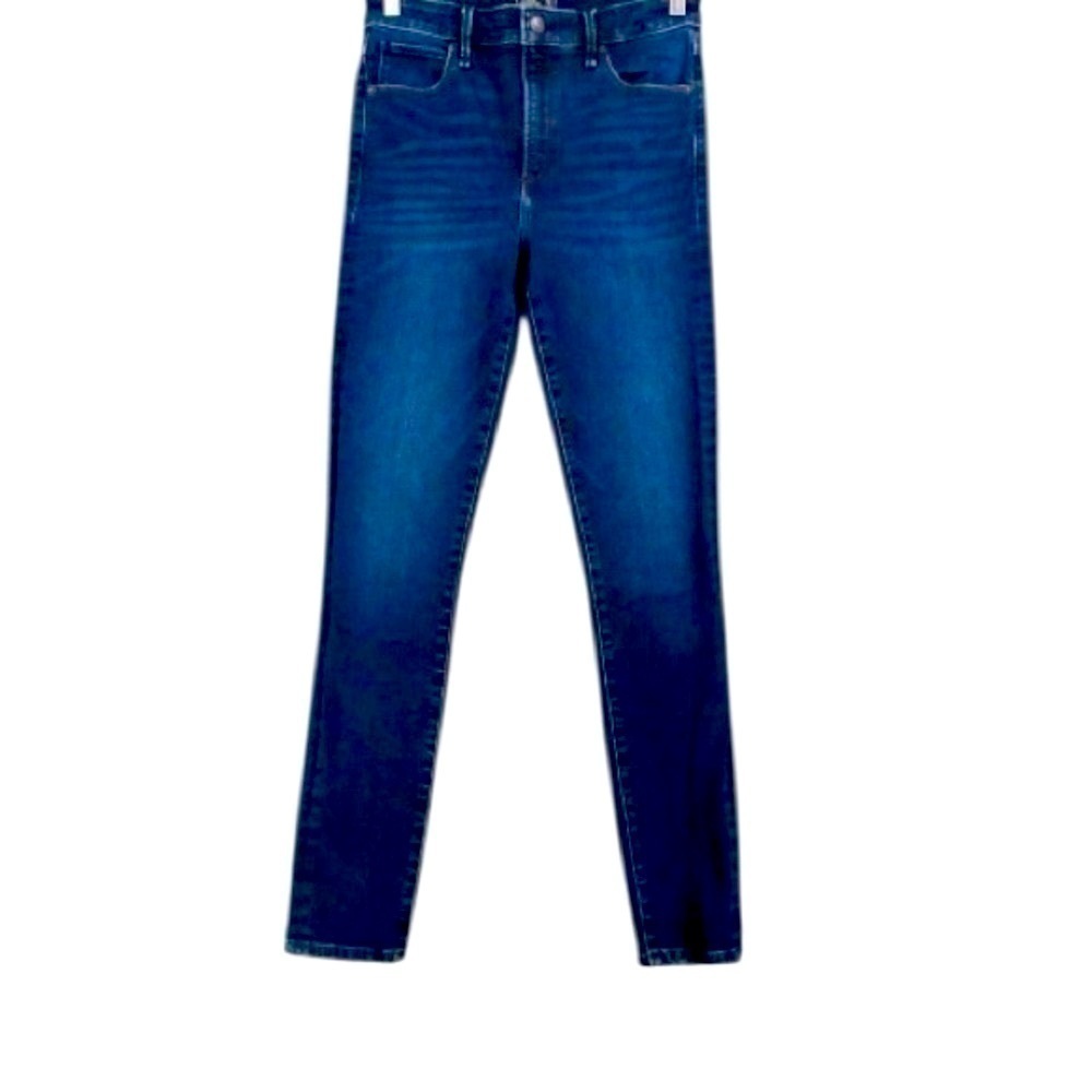 Abercrombie & Fitch Simone High Rise Super Skinny Jeans Dark Wash Size 27/4L - Picture 2 of 15